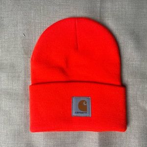 Orange Carhartt Cuffed Knit Beanie OS